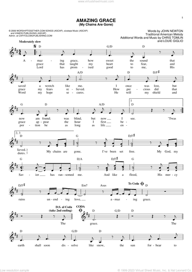 Amazing Grace (My Chains Are Gone)