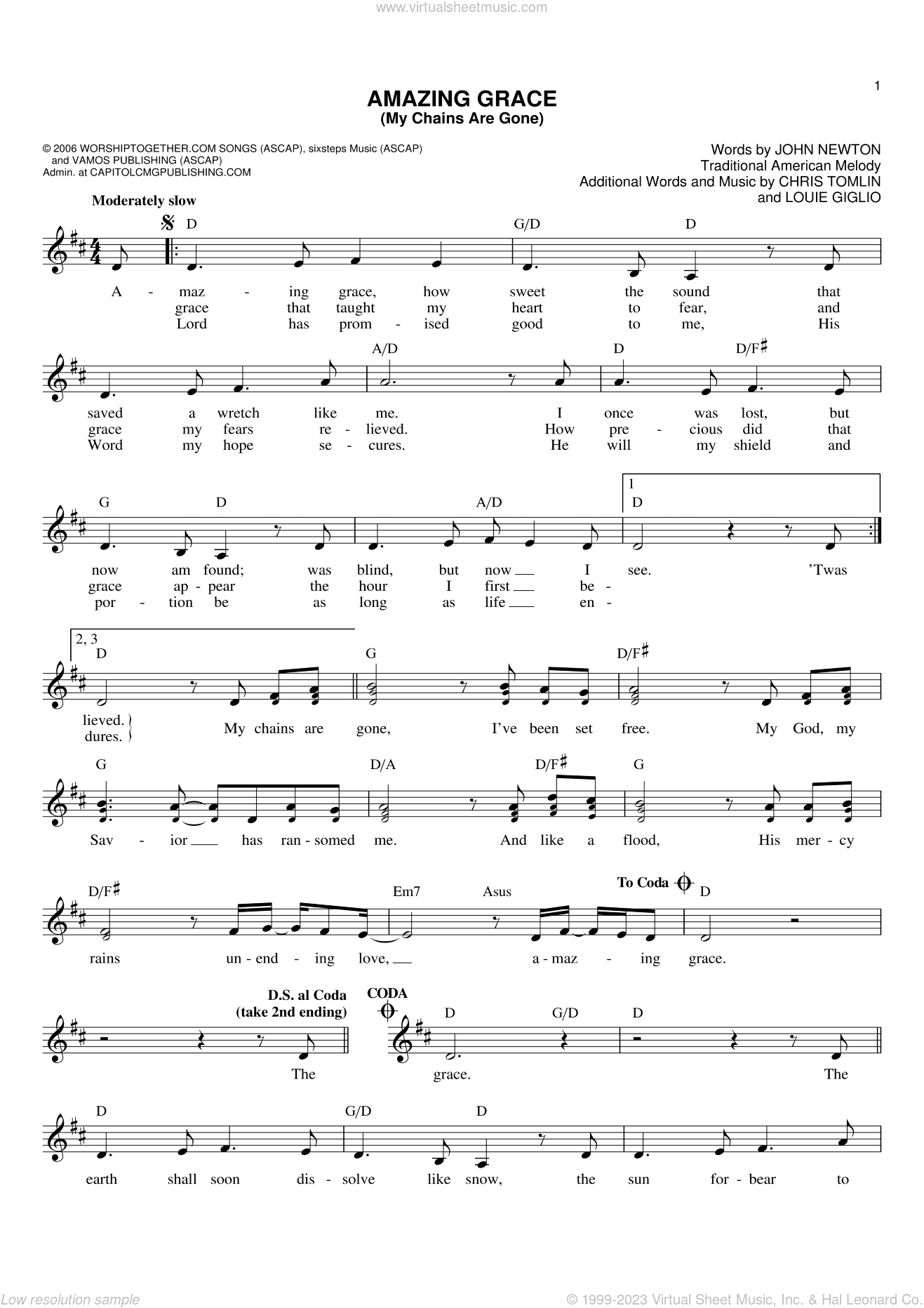 Amazing Grace (My Chains Are Gone)