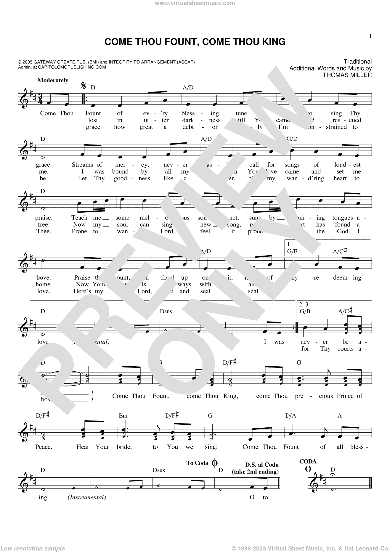Come Thou Fount, Come Thou King