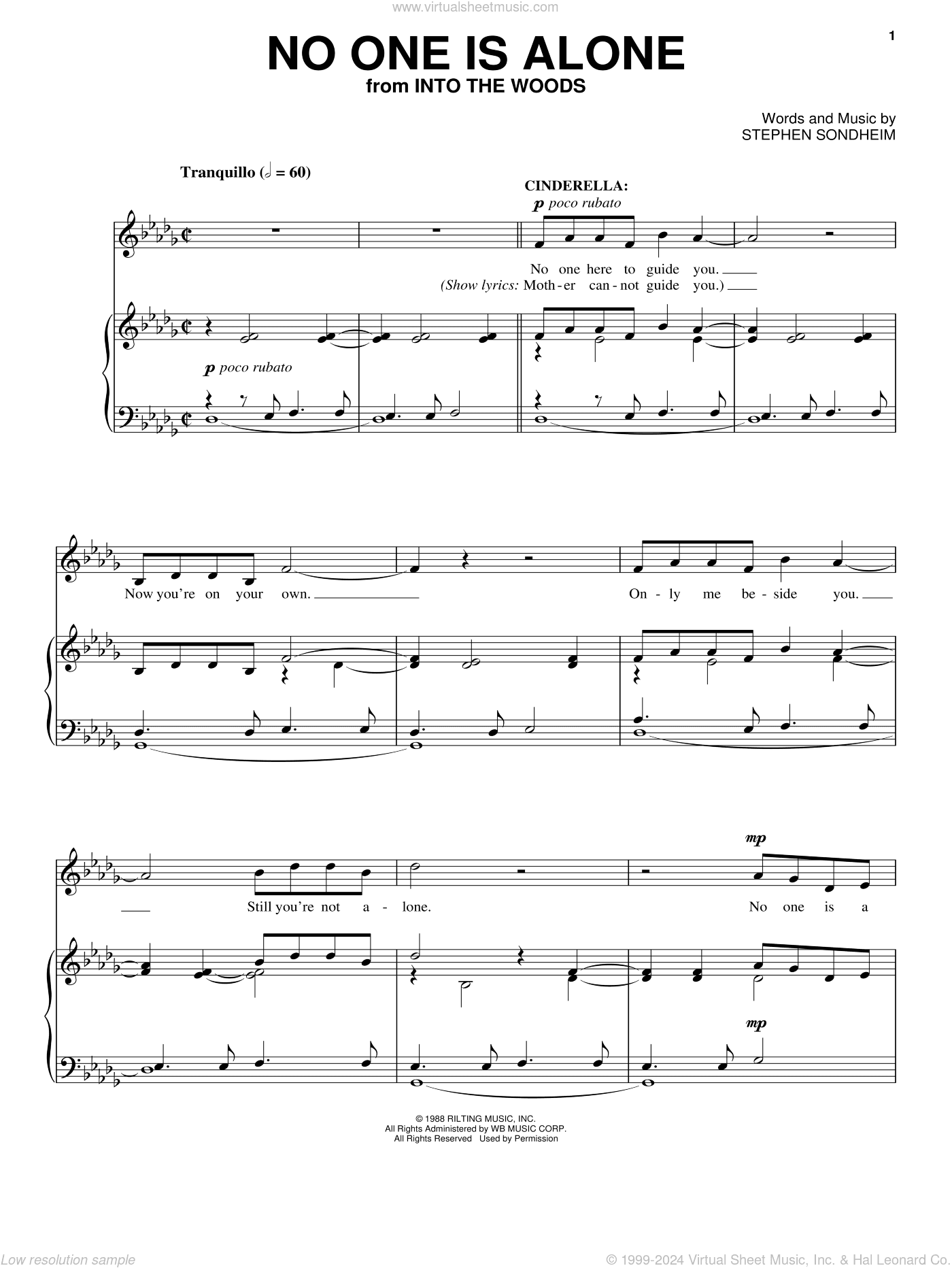 No One Is Alone - Part I (from Into The Woods)