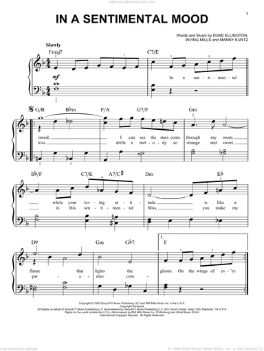 In A Sentimental Mood