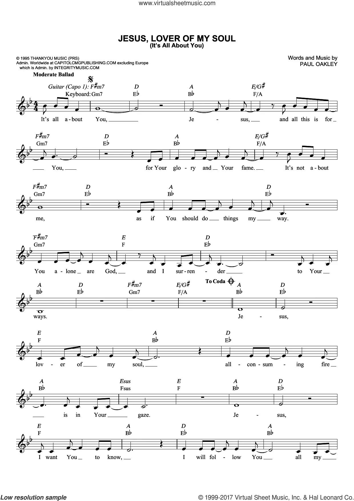Jesus, Lover Of My Soul (It's All About You)
