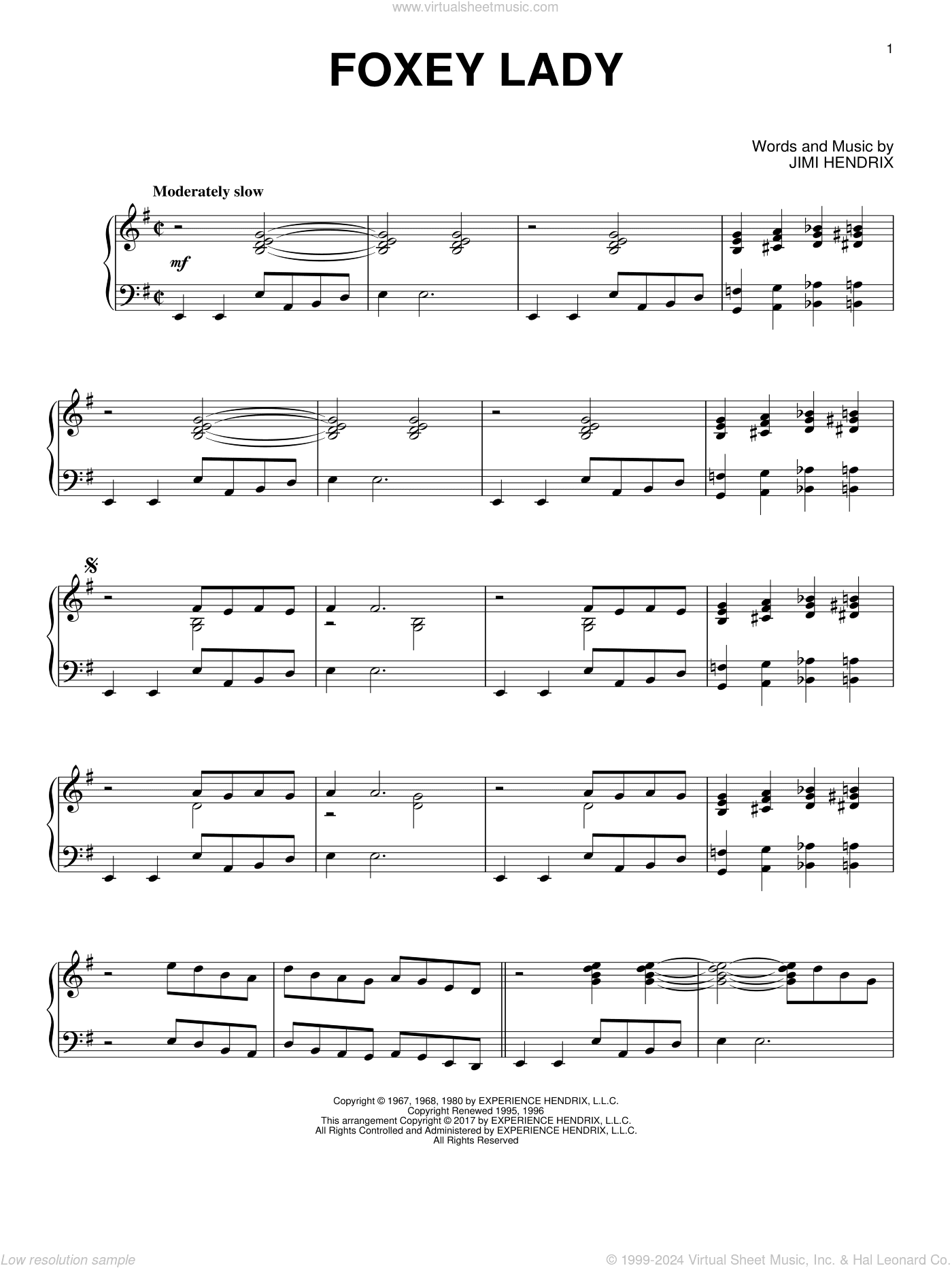 Foxey Lady [Jazz version]