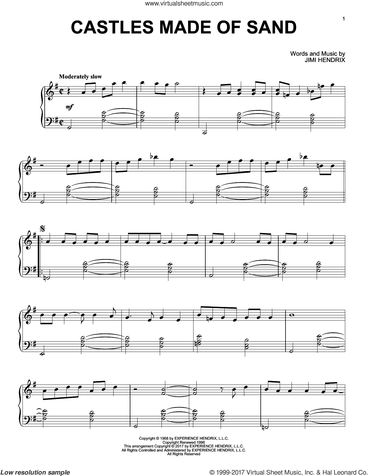 Castles Made Of Sand [Jazz version]