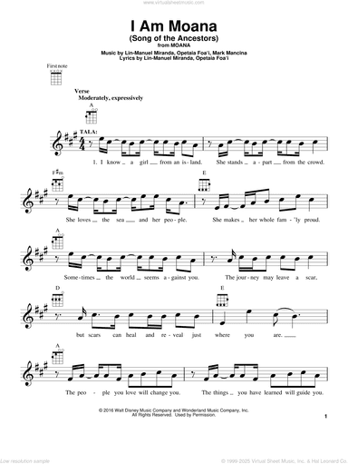 I Am Moana (Song Of The Ancestors) (from Moana)