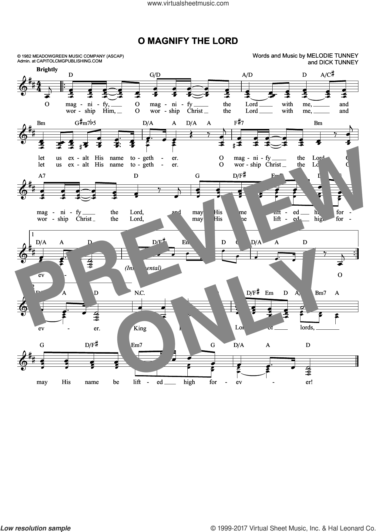 O Magnify The Lord
