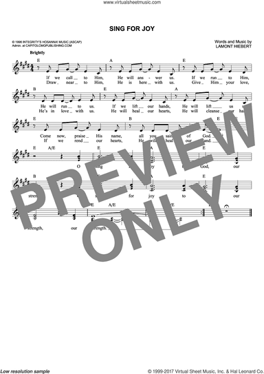 Sing For Joy