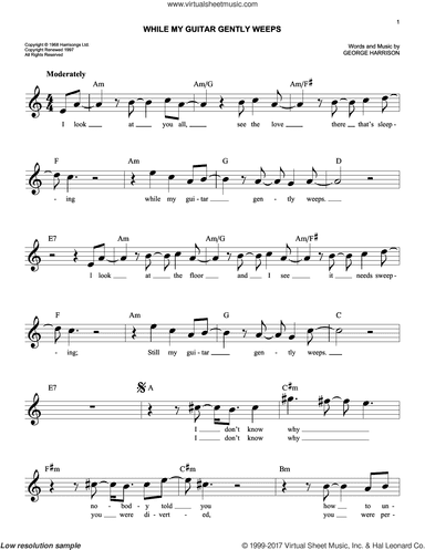 While My Guitar Gently Weeps