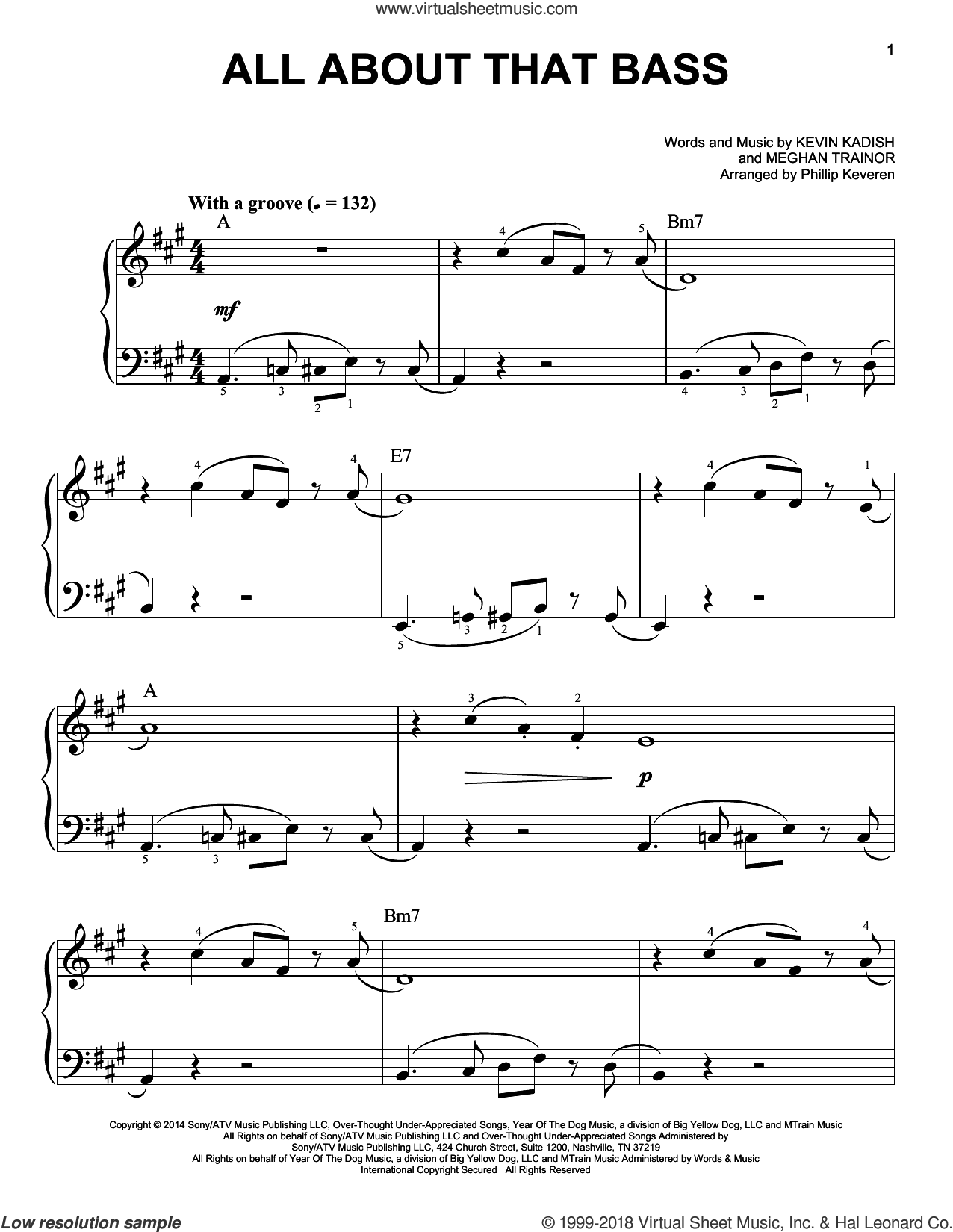 All About That Bass (arr. Phillip Keveren)