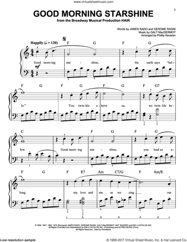 Good Morning Starshine (arr. Phillip Keveren)
