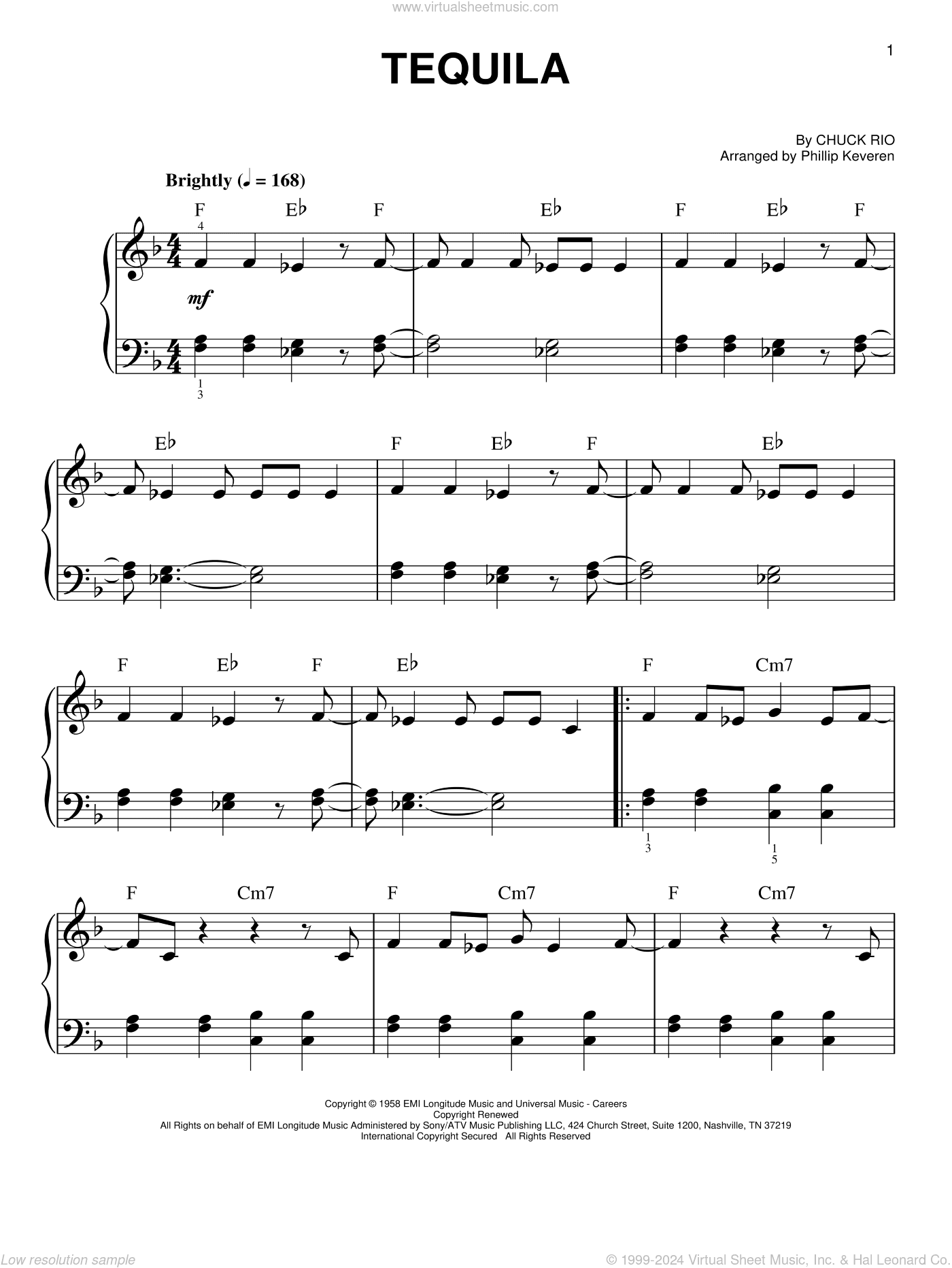 Tequila (arr. Phillip Keveren)