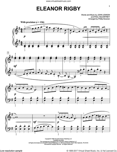 Eleanor Rigby [Classical version] (arr. Phillip Keveren)