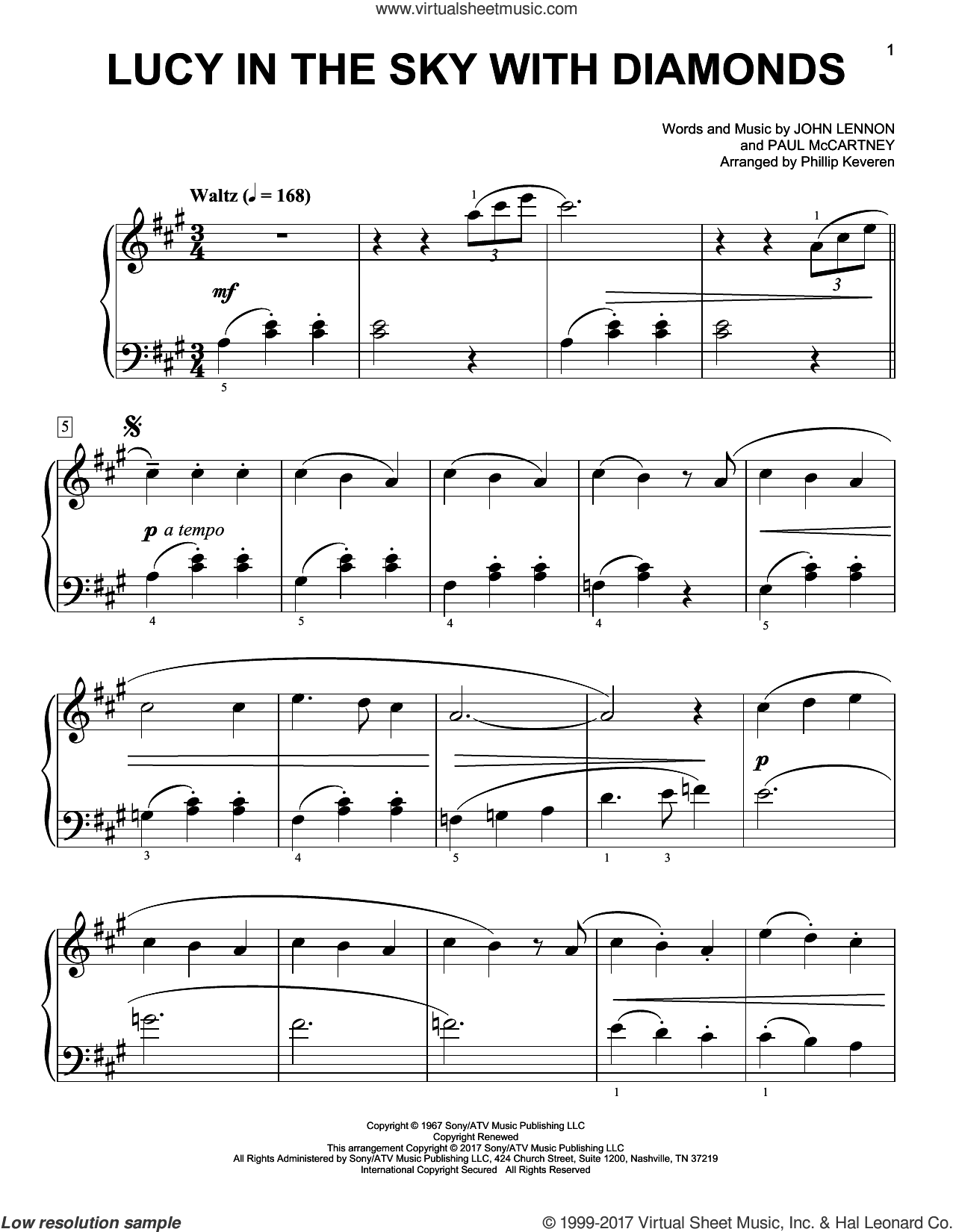 Lucy In The Sky With Diamonds [Classical version] (arr. Phillip Keveren)