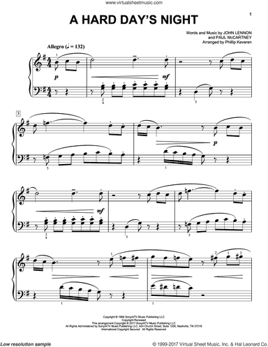 A Hard Day's Night [Classical version] (arr. Phillip Keveren)