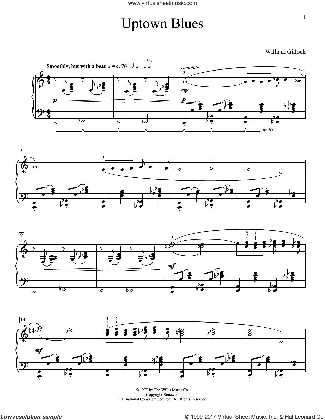 Uptown Blues (Simplified)