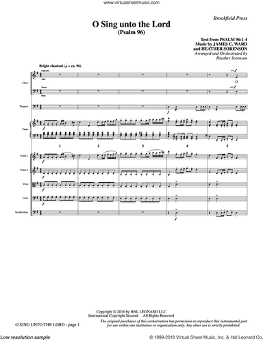 O Sing Unto the Lord (COMPLETE)