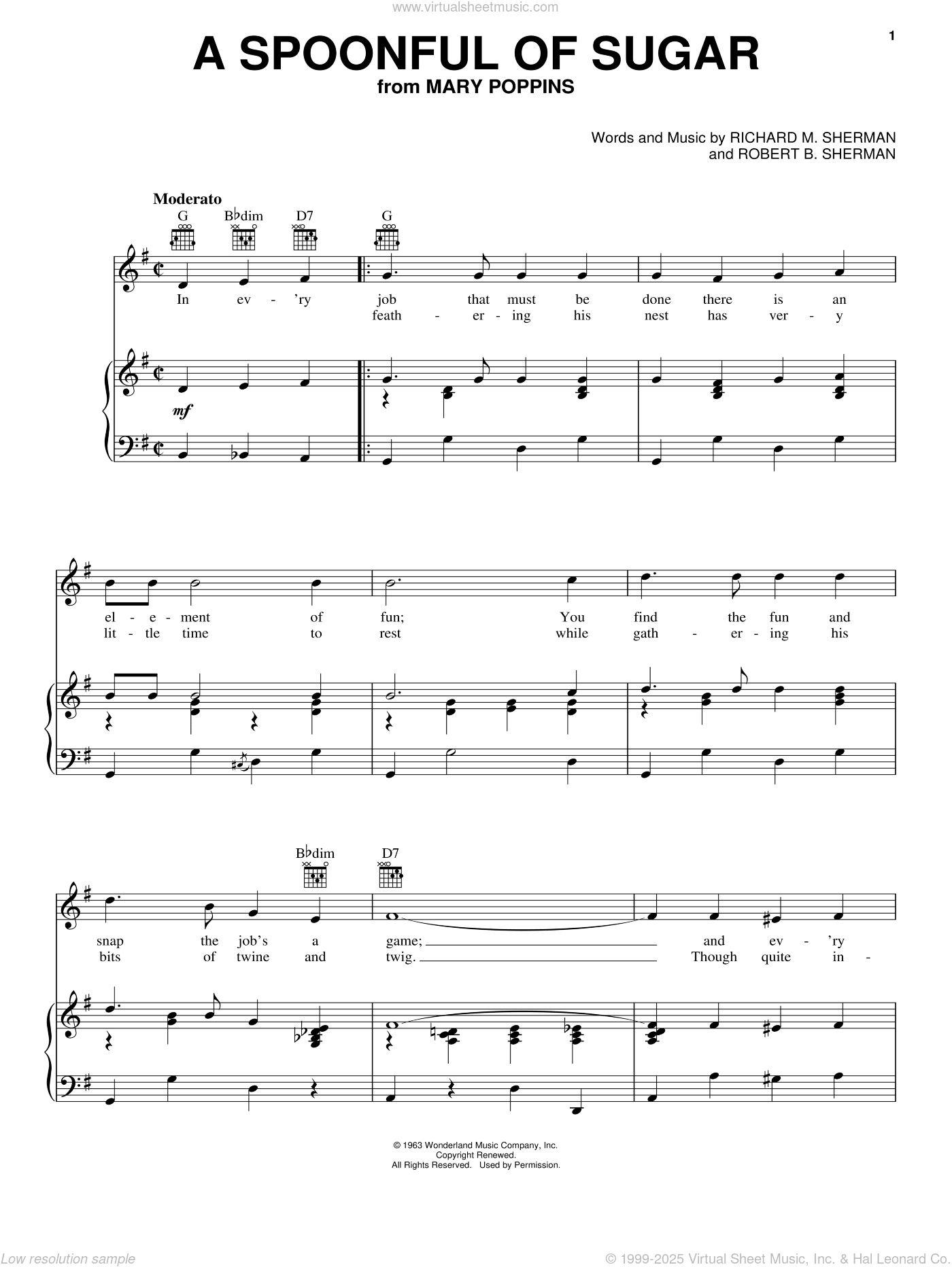A Spoonful Of Sugar (from Mary Poppins)