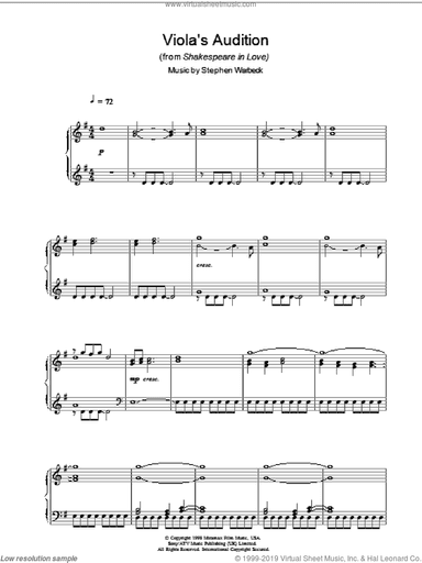 Viola's Audition (from Shakespeare In Love)