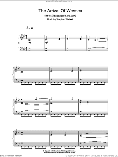 The Arrival Of Wessex (from Shakespeare In Love)