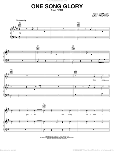 One Song Glory