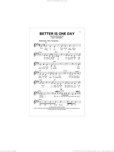 Better Is One Day