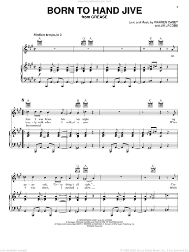 Born To Hand Jive (from Grease)