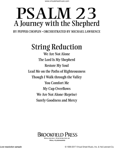 Psalm 23, a journey with the shepherd