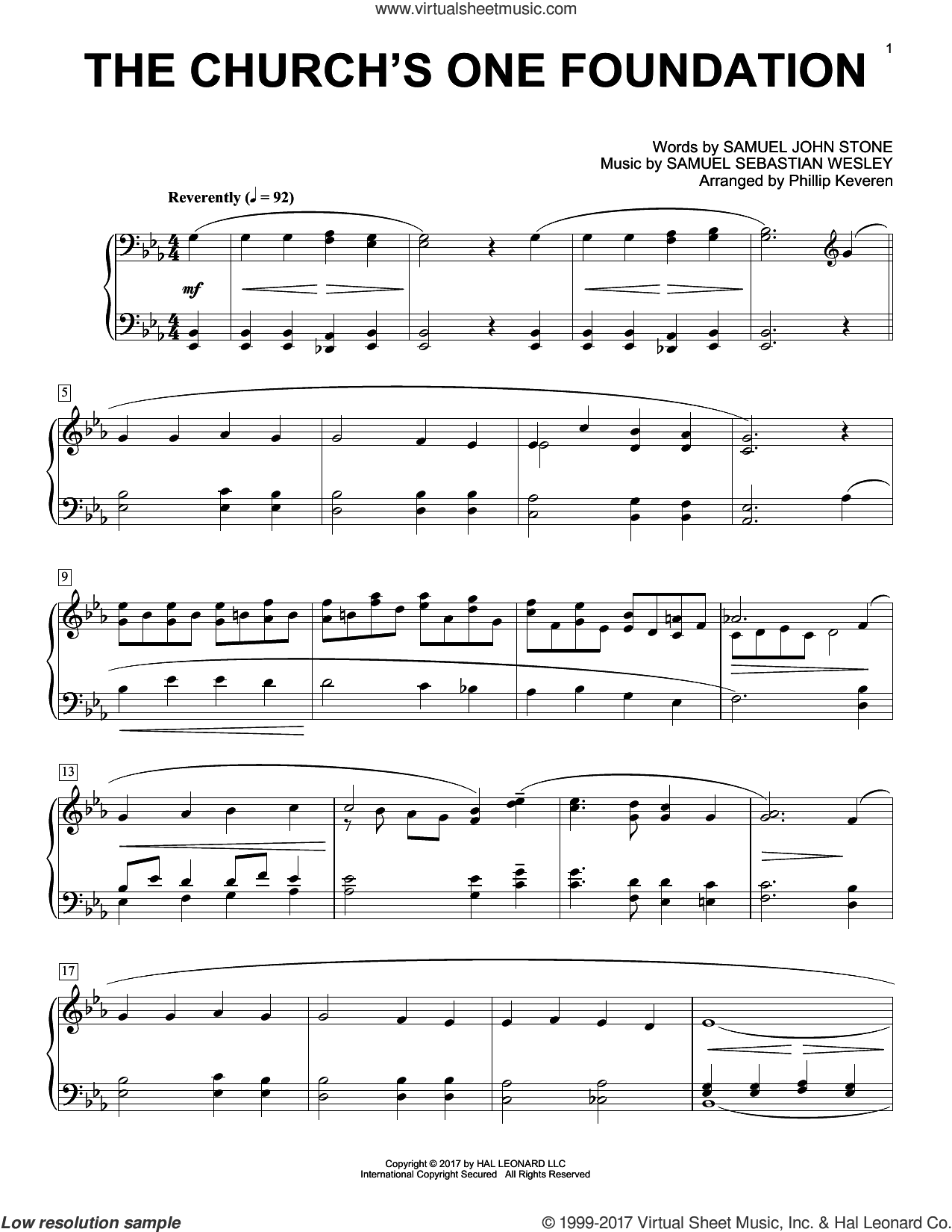 The Church's One Foundation (arr. Phillip Keveren)