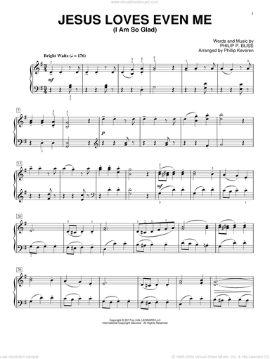 Jesus Loves Even Me (I Am So Glad) (arr. Phillip Keveren)
