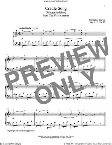 Cradle Song (Wiegenliedchen), Op. 117, No. 17