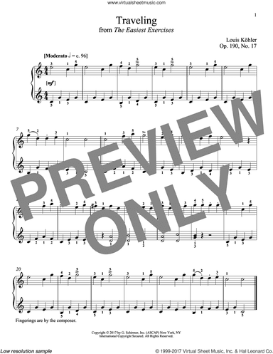 Traveling, Op. 190, No. 17