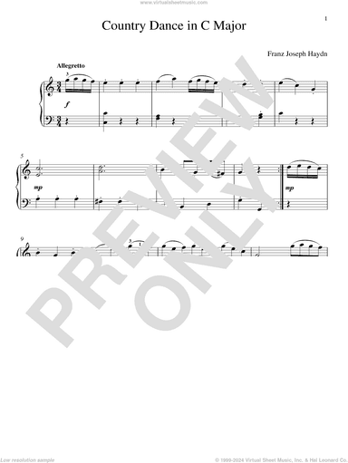 Country Dance In C Major