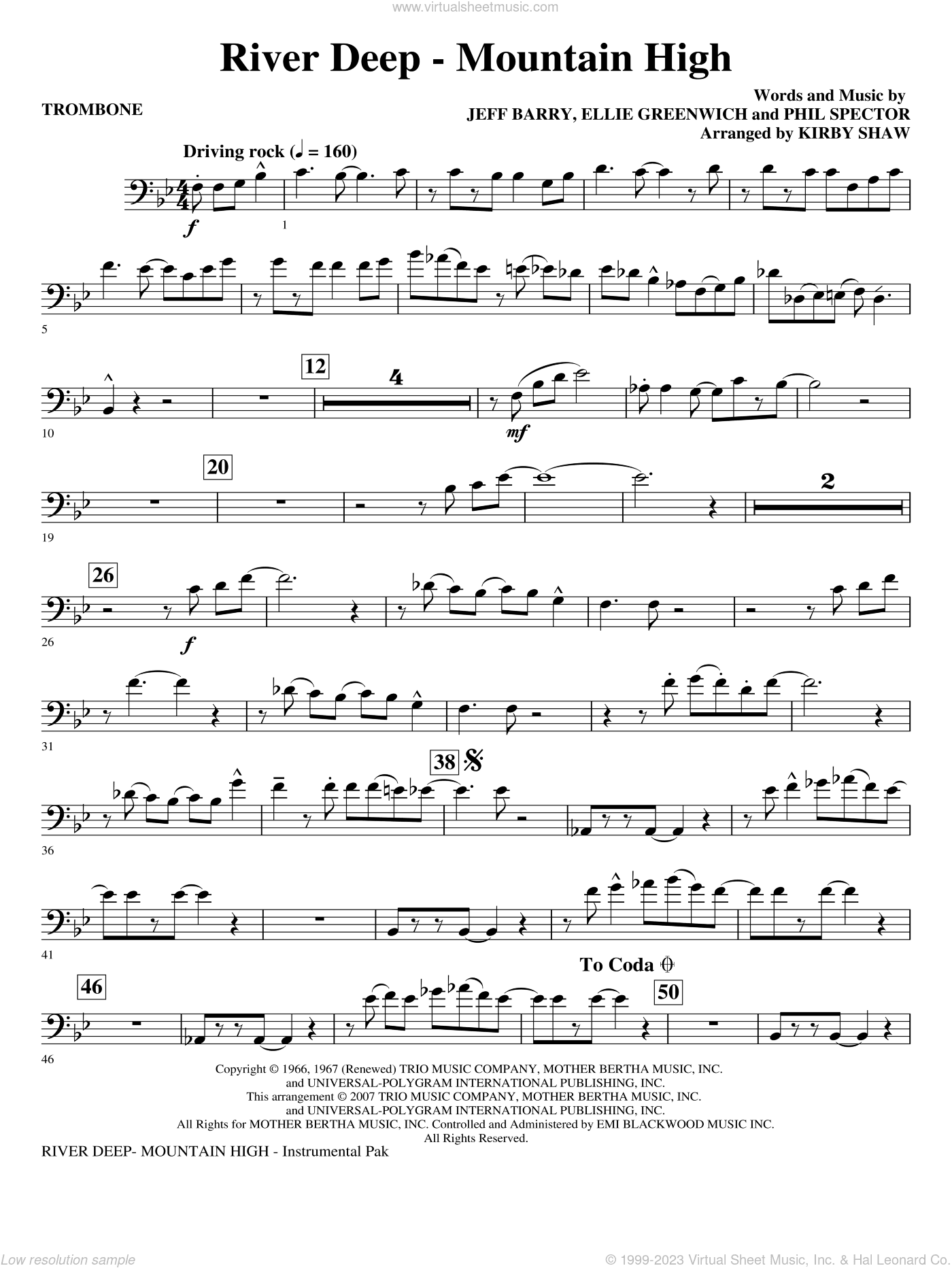 River Deep, mountain high (arr. kirby shaw)
