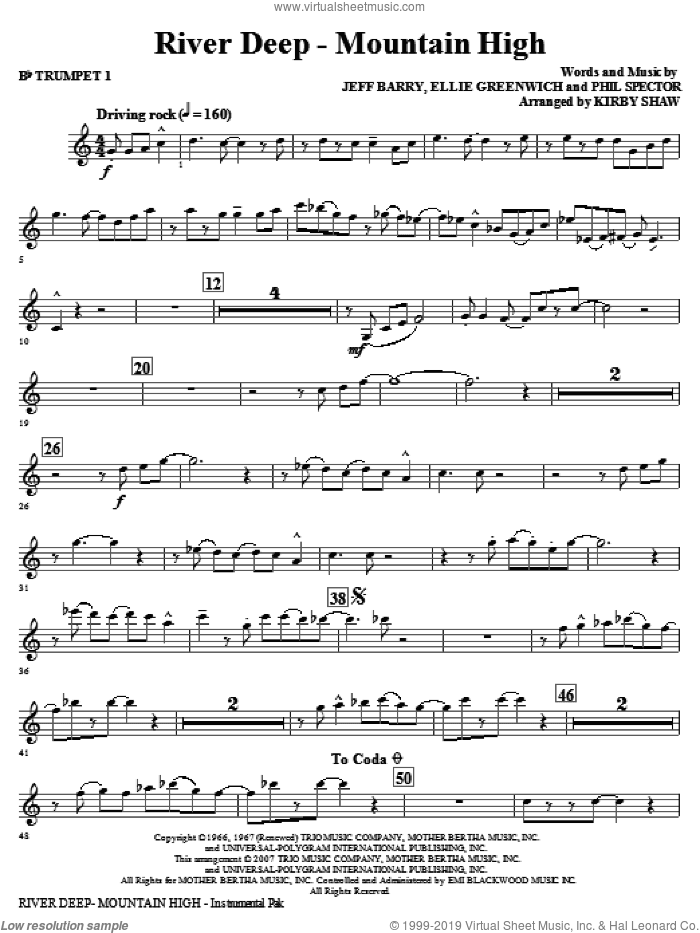 River Deep - Mountain High (arr. Kirby Shaw)