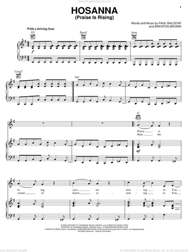 Hosanna (Praise Is Rising)