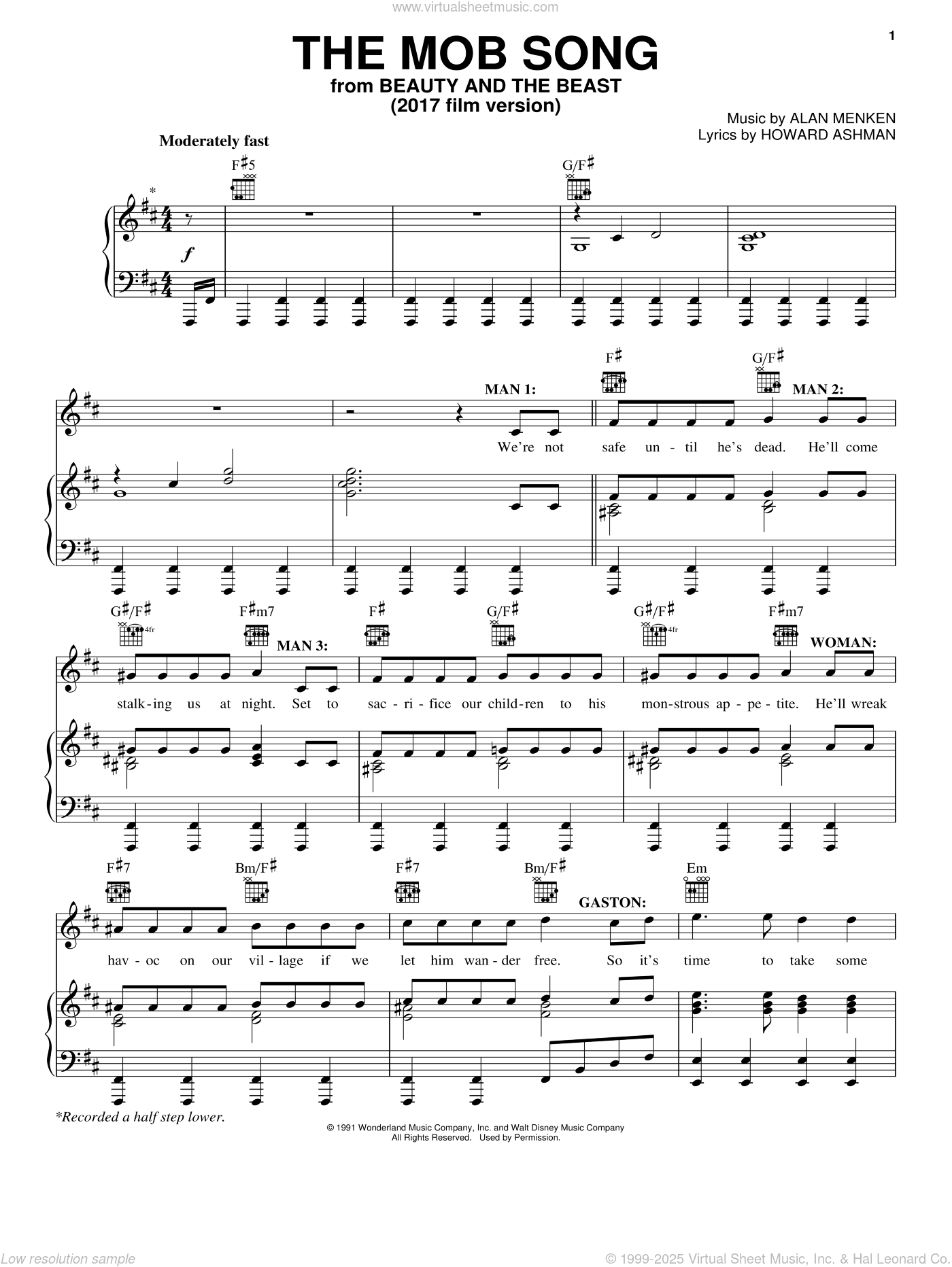 The Mob Song (from Beauty And The Beast)
