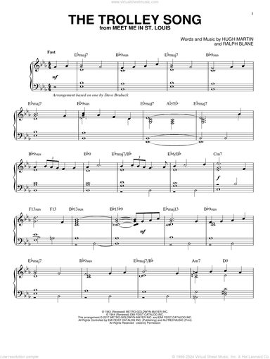 The Trolley Song [Jazz version]