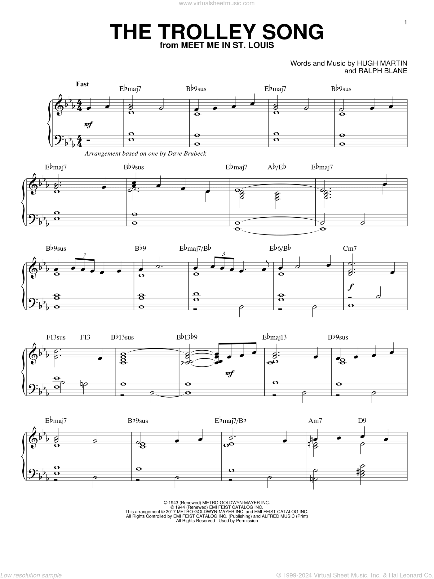 The Trolley Song [Jazz version]