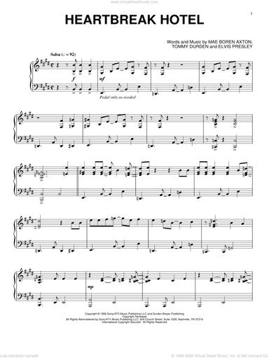 Heartbreak Hotel [Jazz version]