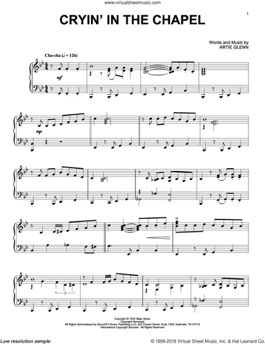 Cryin' In The Chapel [Jazz version]