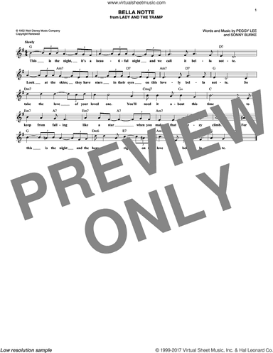 Bella Notte (This Is The Night) (from Lady And The Tramp)