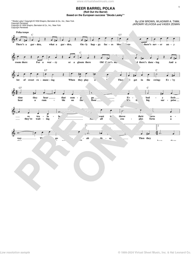 Beer Barrel Polka (Roll Out The Barrel)