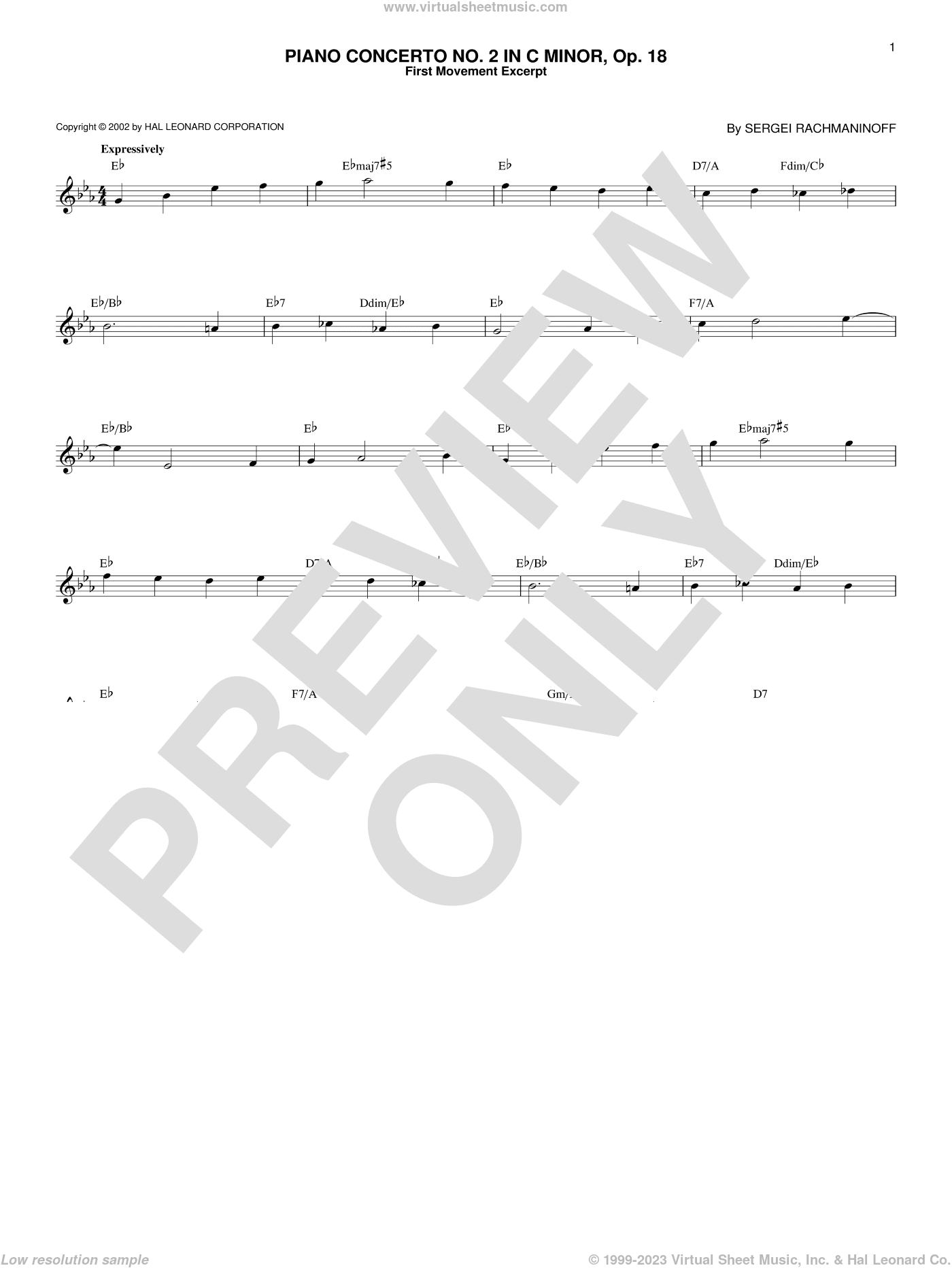 Piano Concerto No. 2 In C Minor, Op. 18