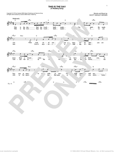 This Is The Day (A Wedding Song)