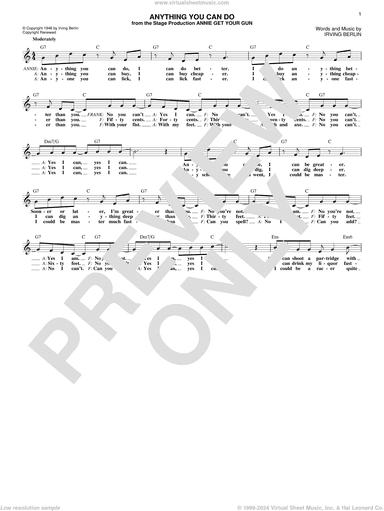 Anything You Can Do (from Annie Get Your Gun)