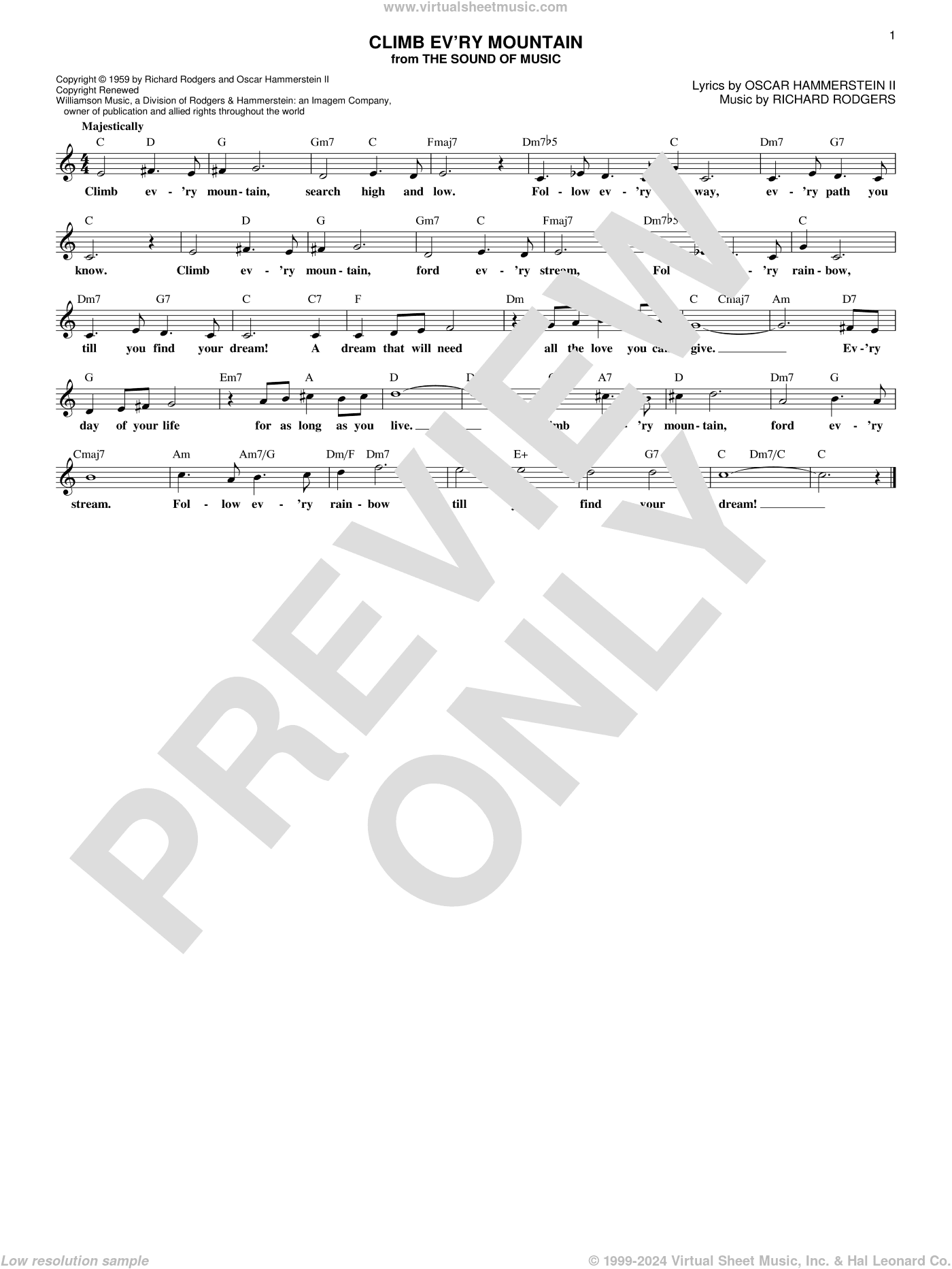 Climb Ev'ry Mountain (from The Sound of Music)