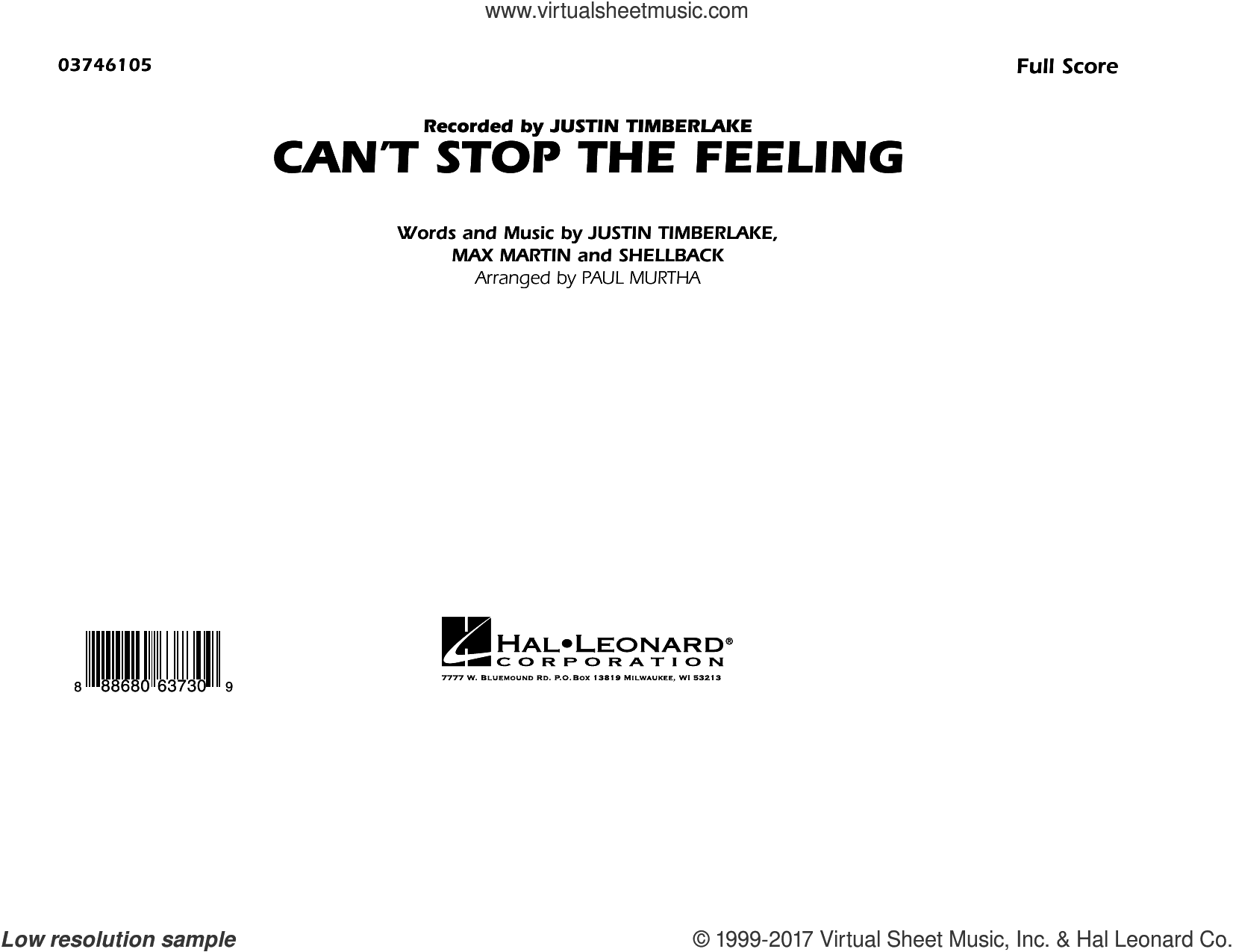 Can't Stop the Feeling (from Trolls) (COMPLETE)