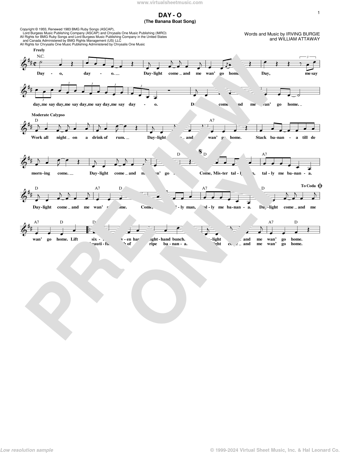 Day-O (The Banana Boat Song)