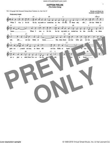 Cotton Fields (The Cotton Song)