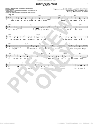 Slightly Out Of Tune (Desafinado)
